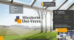 Desktop Screenshot of miroiterie-uni-verre.fr