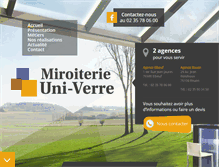 Tablet Screenshot of miroiterie-uni-verre.fr